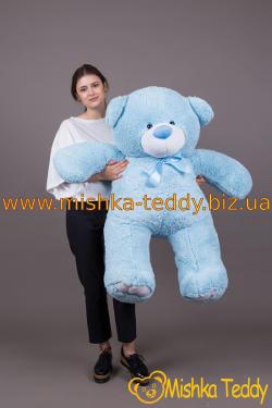 Большой голубой плюшевый медведь игрушка 140 см