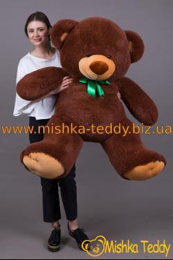 Большой плюшевый мишка Томас 150 см шоколадный