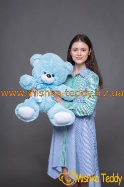 Голубой плюшевый мягкий мишка Том 65 сантиметров