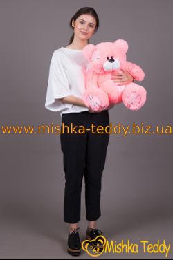Маленький плюшевый медвежонок Тедди 55 см розовый