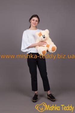 Маленький плюшевый мишка Тедди кремовый 55 сантиметров