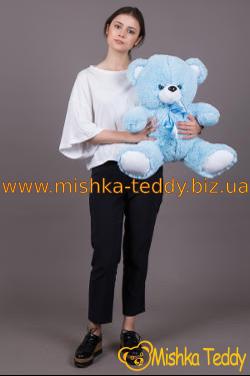 Маленький плюшевый мишка Томас 65 см голубой