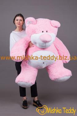 Огромный розовый плюшевый медведь Модест 180 см